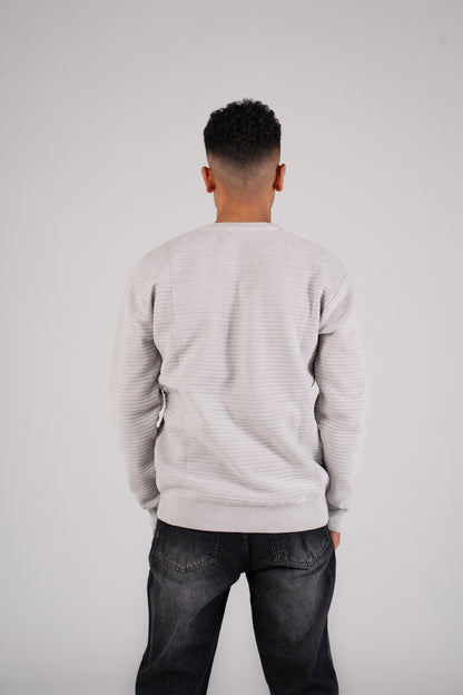 Crew Neck Pullover - بلوفر تريكوه برقبه دائرية
