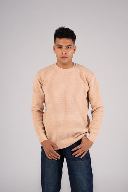 Crew Neck Pullover - بلوفر تريكوه برقبه دائرية
