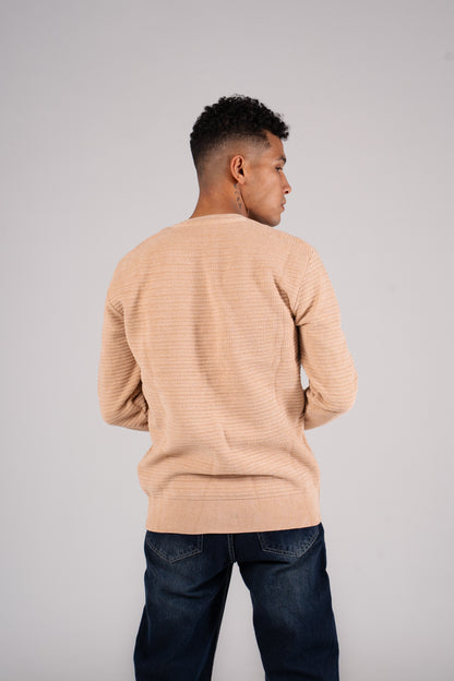 Crew Neck Pullover - بلوفر تريكوه برقبه دائرية