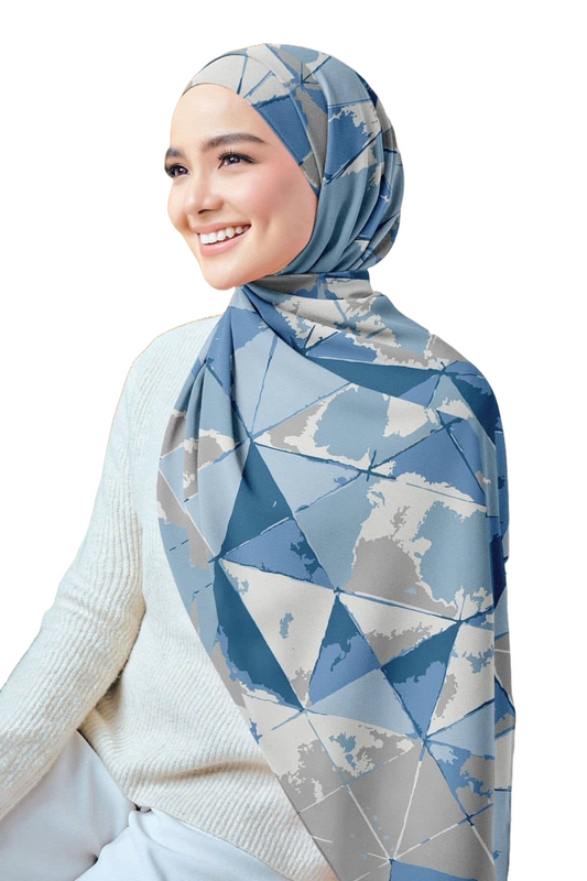 Printed Chiffon Crepe Scarf