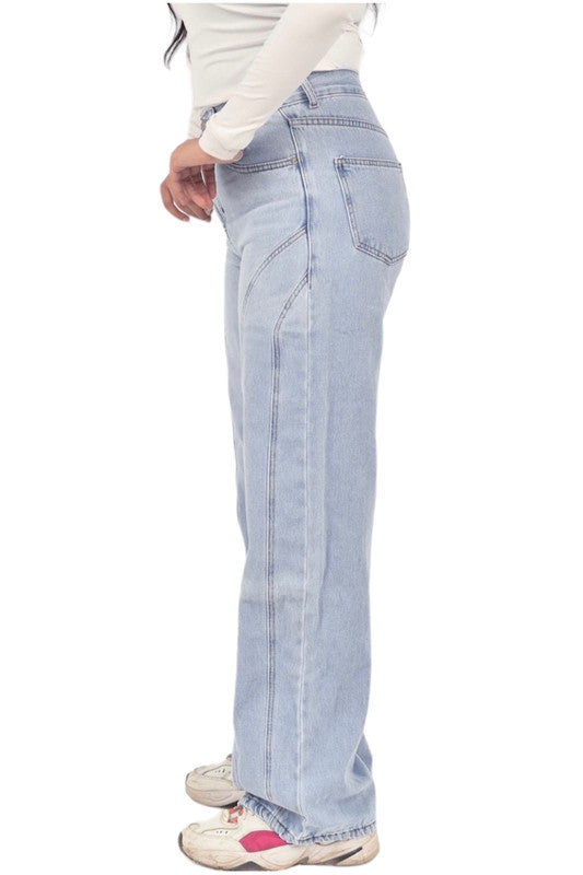 Straight-Leg Cowboy Jeans