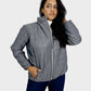 Gray Waterproof Puffer women Jacket