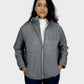 Gray Waterproof Puffer women Jacket