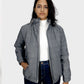 Gray Waterproof Puffer women Jacket