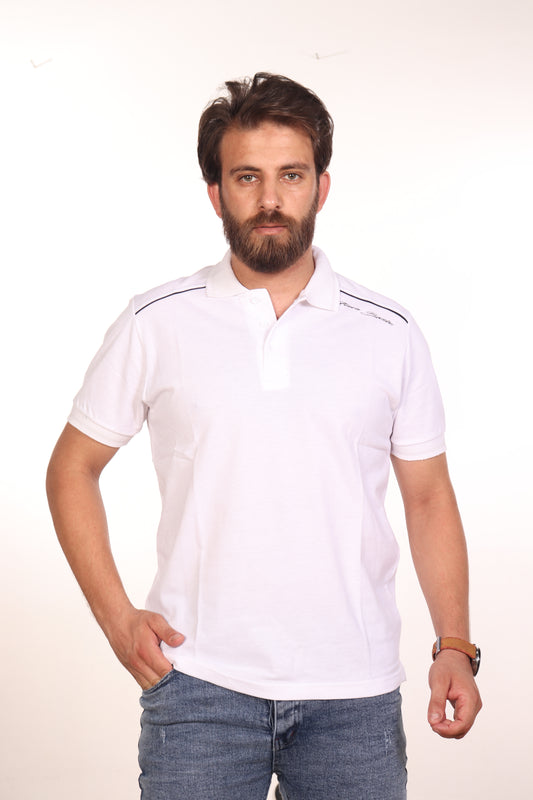 Hero Basic White Bleached Polo Shirt