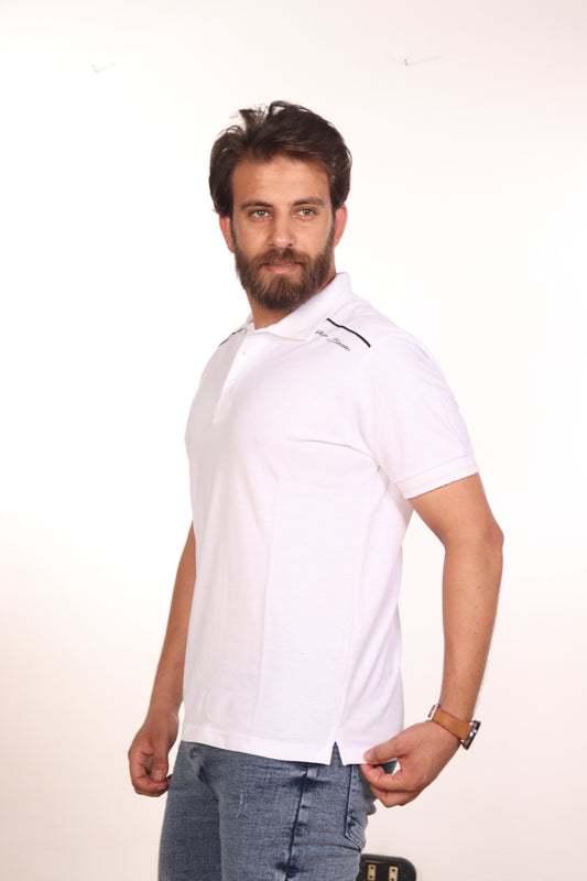 Hero Basic White Bleached Polo Shirt