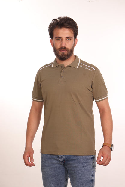 Khaki Dyed Polo Shirt