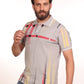 Gray Self-Printed Ronaldo Polo shirt