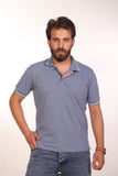 Hero Basic Baby Blue Striped Cuff Polo Shirt