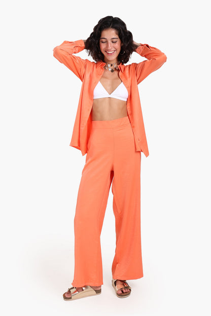 High Waist Wide-Leg Pants