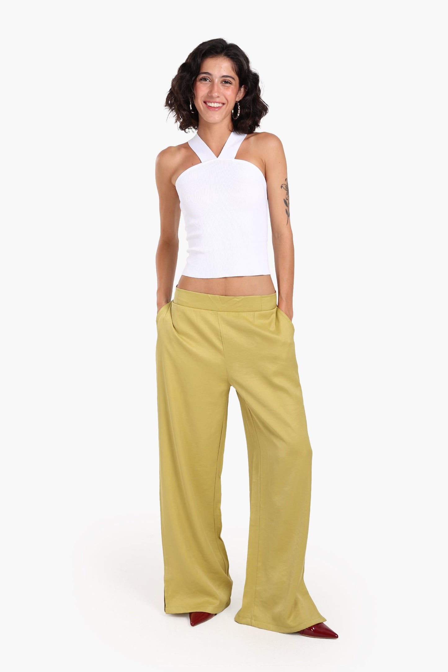 Crisscross Back Crop Top