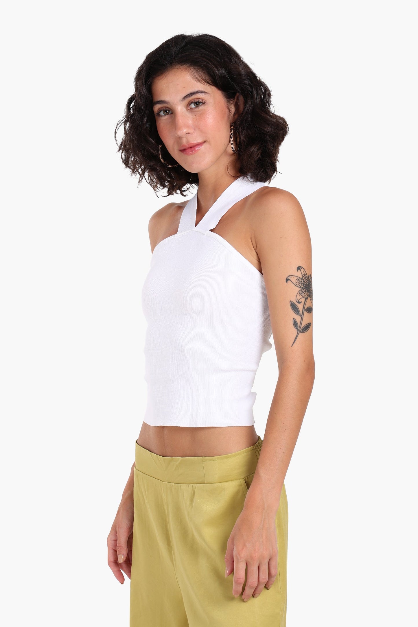 Crisscross Back Crop Top