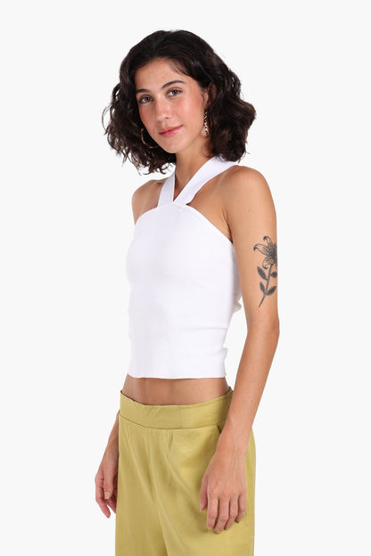 Crisscross Back Crop Top