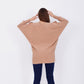 Camel Strass Batwing Pullover