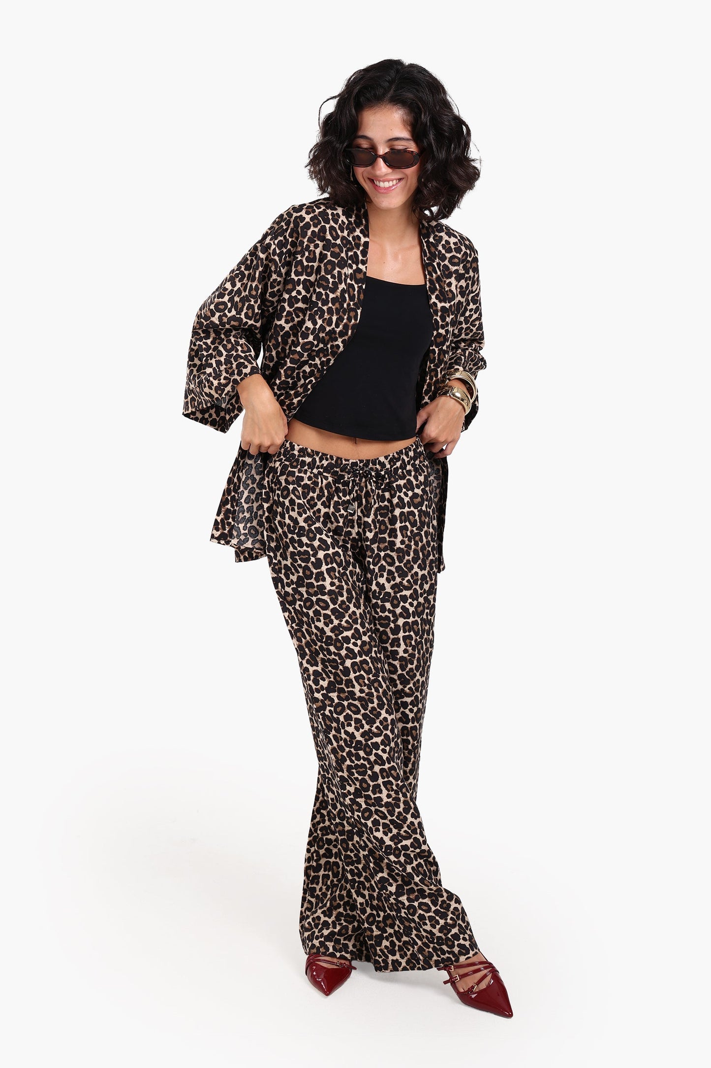 Leopard All Over Printed Kimono