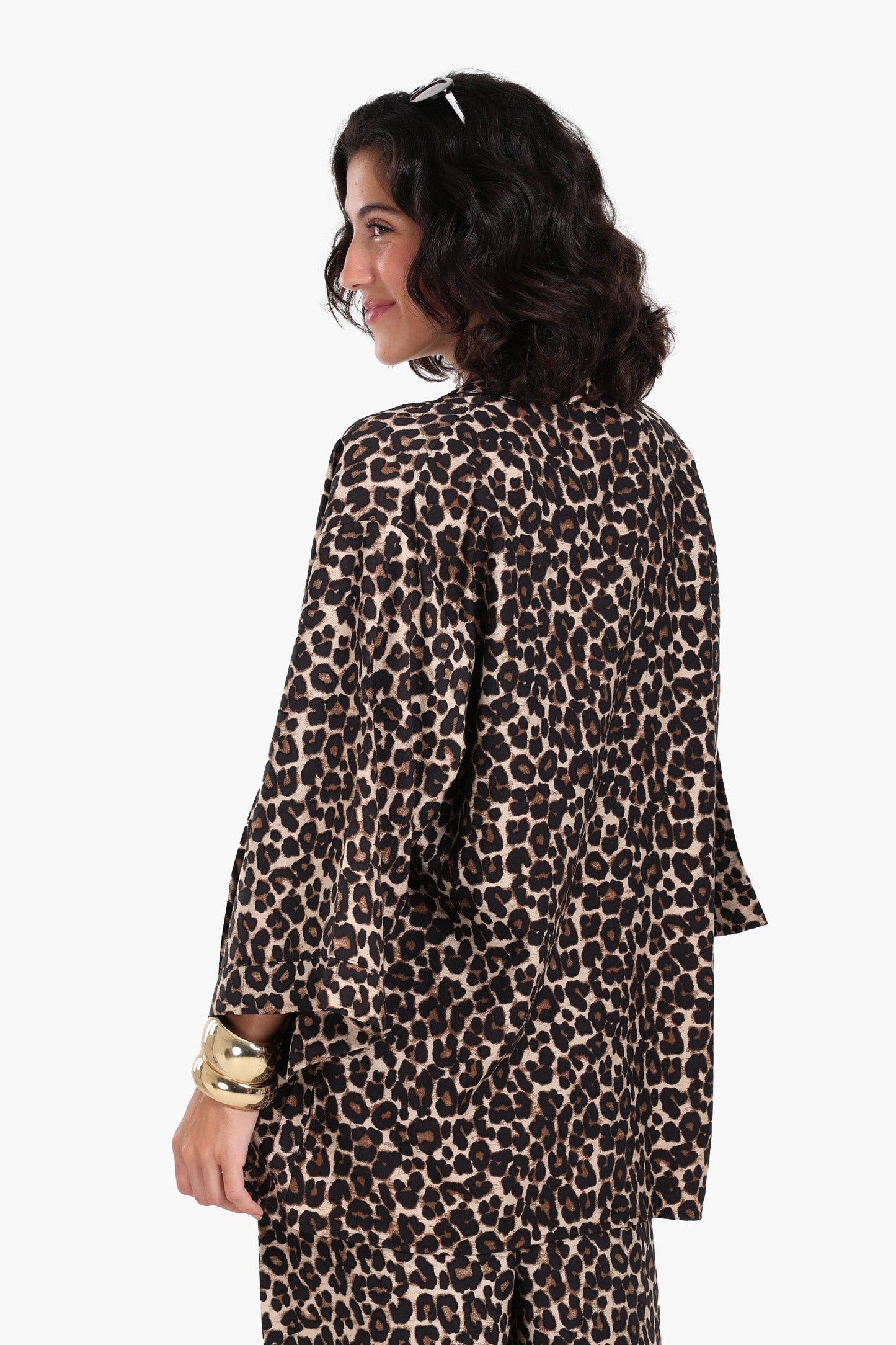 Leopard All Over Printed Kimono