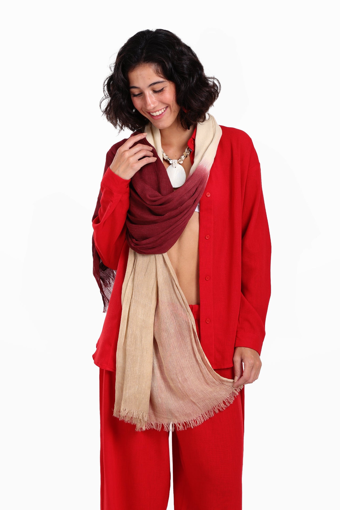 Gradient Cotton Scarf