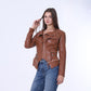 Havan High-Hip Leather Jacket