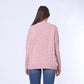 Rose Cable Knit Pullover