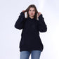 Navy Half Neck Knitted Pullover