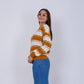 Mustard Round Neck Knitted Pullover