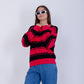 Fuchsia Round Neck Knitted Pullover