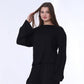 Black Casual Knitted Blouse