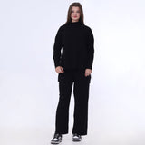 Black Knitted Oversized Set