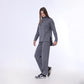 Gray Knitted Oversized Set