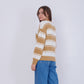 Camel Round Neck Knitted Pullover