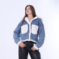 Denim Jacket with Soft Fur