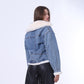 Denim Jacket with Soft Fur