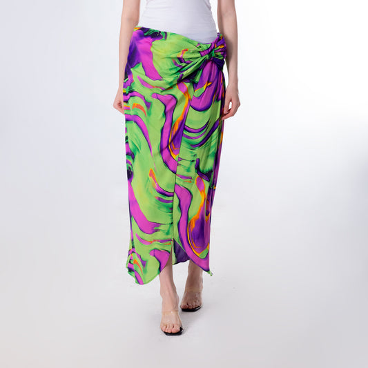 Lavender Colorful Summer Skirt