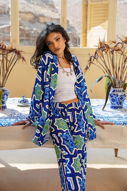 Voile Self Pattern Pants