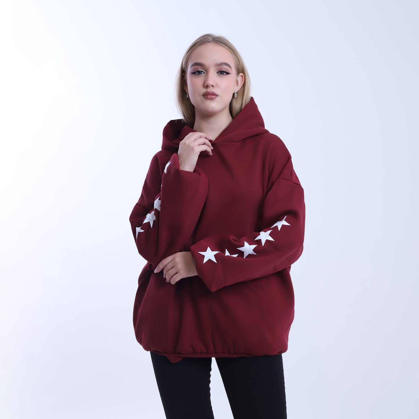 Printed Star Hoodie