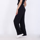 Black Knitted Textured Pants