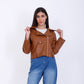 Havana Casual Leather Jacket