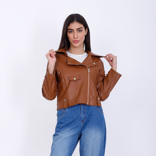 سترة هافانا الجلدية الكاجوال