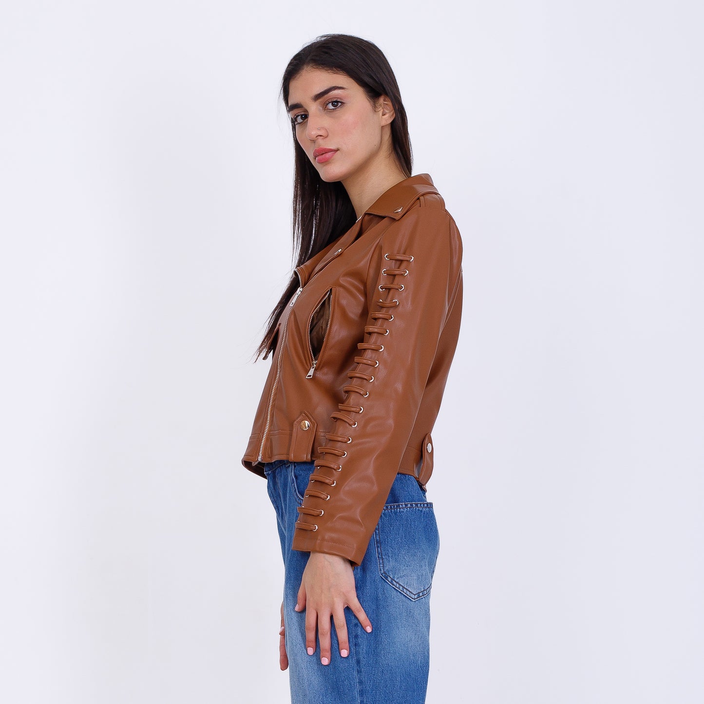 Havana Casual Leather Jacket