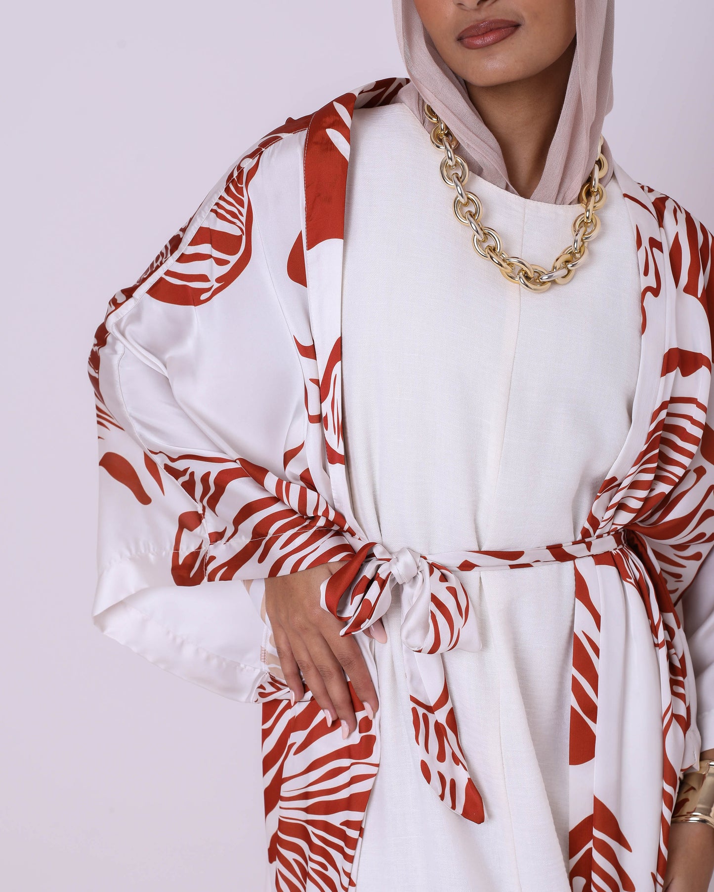 Off-White Printed Kimono