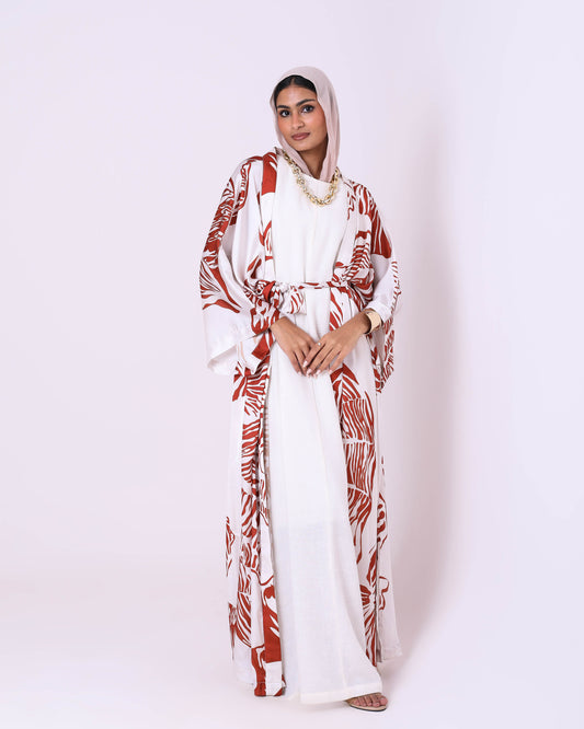 Off-White Printed Kimono