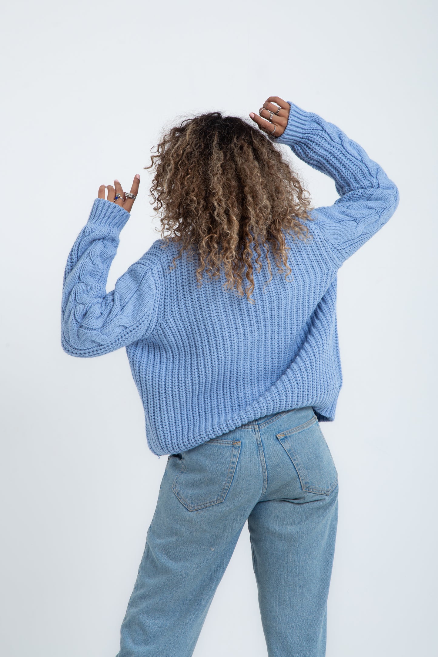 Light Blue Knitted Sweater