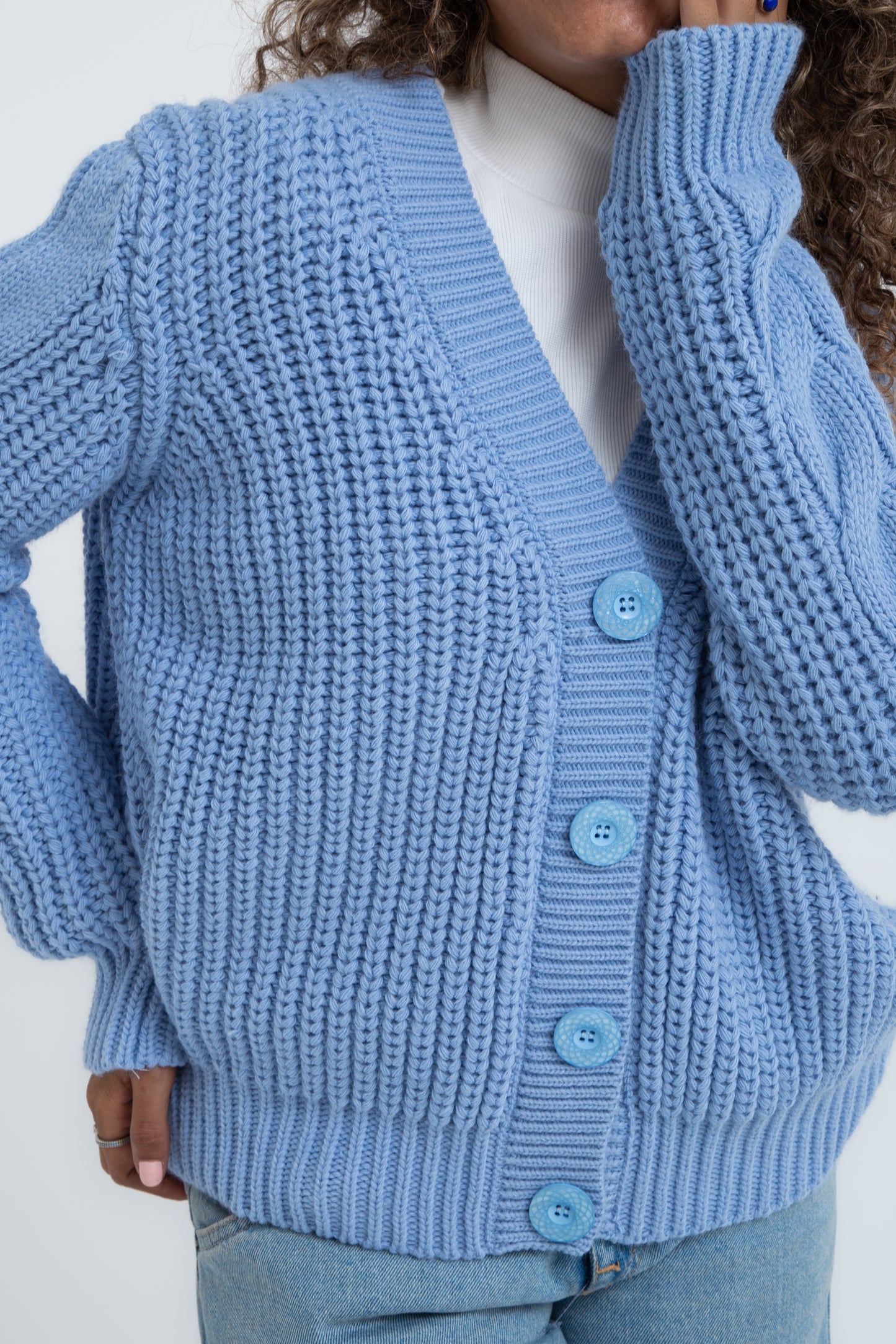 Light Blue Knitted Sweater