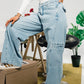 Wide Leg Jeans in Back Flap Pockets