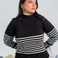 Soft Wool Pullover with Stripes