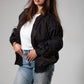 Black Casual Waterproof Jacket