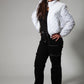 White Capitone Puffer Jacket