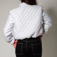 White Capitone Puffer Jacket