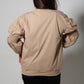 Beige Casual Waterproof Jacket