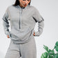 Ribbed Polyester Hoodie